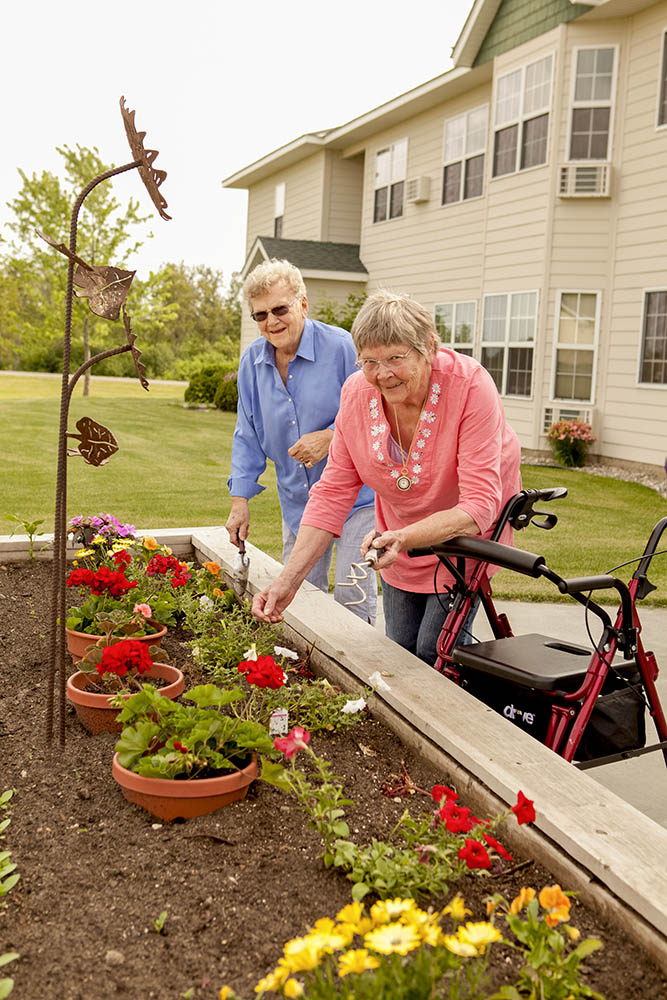 Residents have plenty of opportunity to continue with their love of gardening!